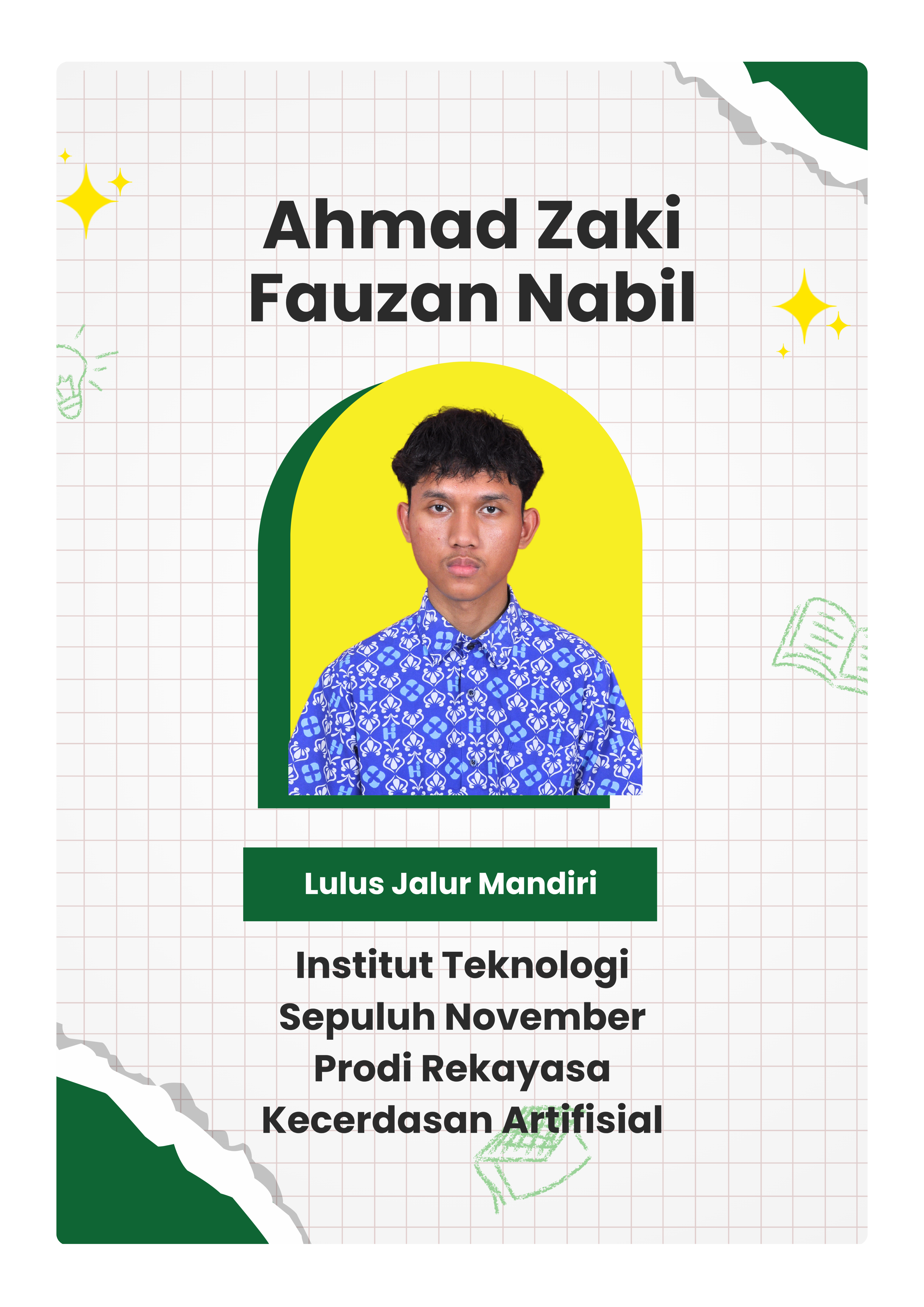 Ahmad Zaki Fauzan Nabil - Institut Teknologi Sepuluh November - Prodi Rekayasa Kecerdasan Artifisial